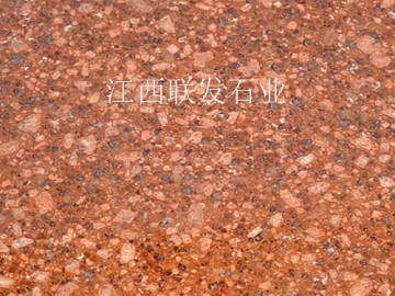江西石材廠映山紅富貴紅光澤紅火燒板荔枝板光板石材加工生產(chǎn)