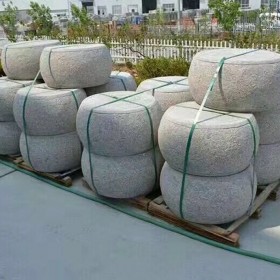 河南芝麻白 石墩石球