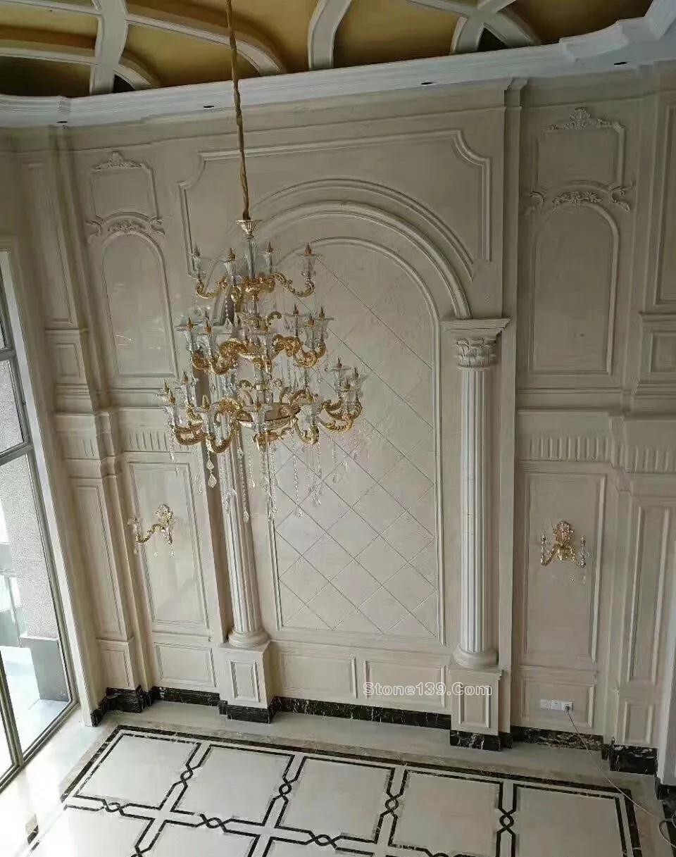 復式樓挑高躍層石材背景墻