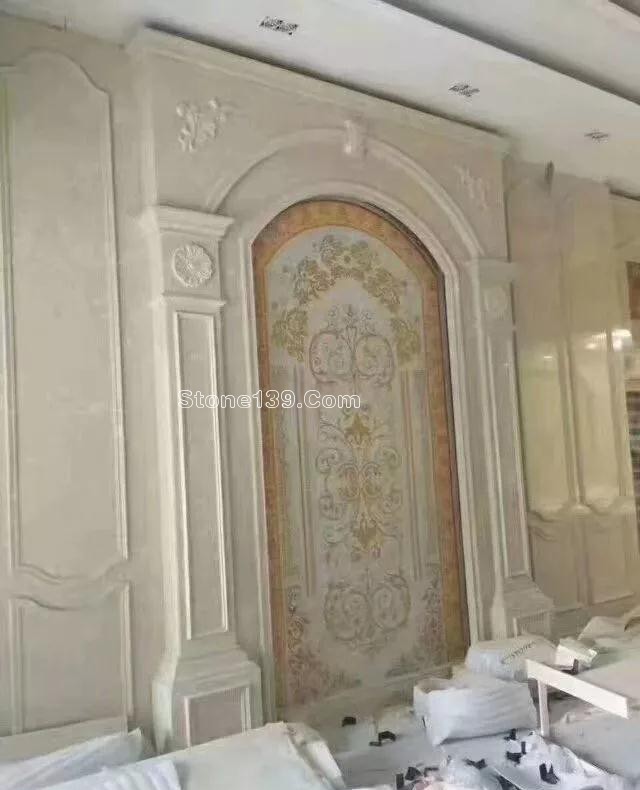 復式樓挑高躍層石材背景墻