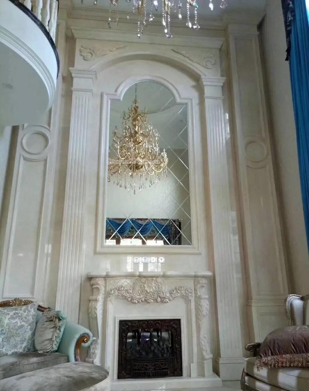 復式樓挑高躍層石材背景墻