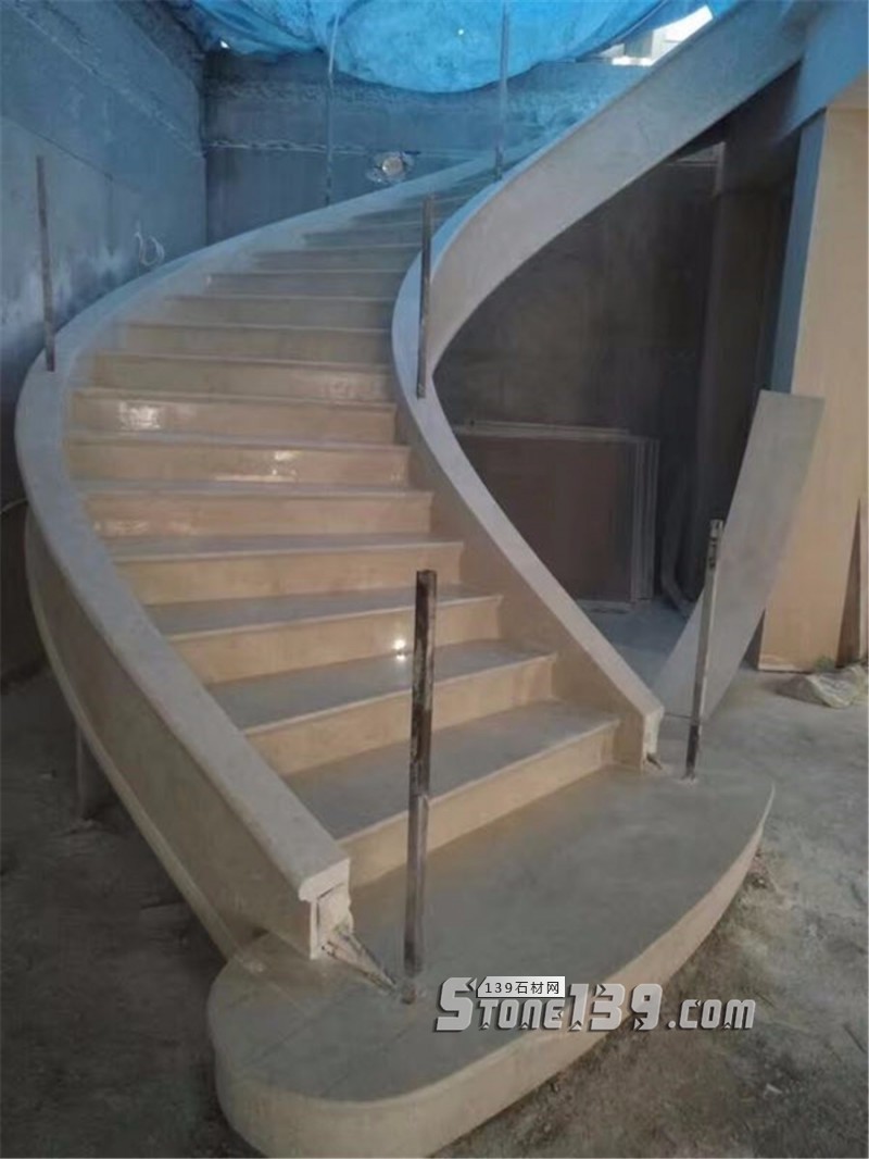 大理49款室內(nèi)大理石旋轉(zhuǎn)樓梯裝飾實例欣賞