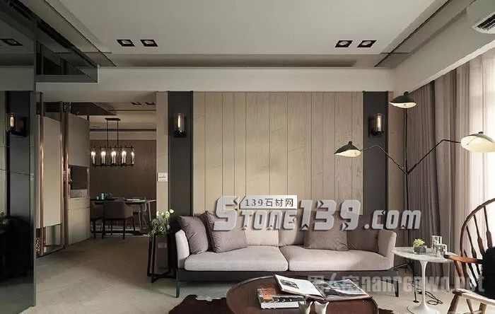 大理石與天然原木碰撞 重塑現(xiàn)代宜人風光家居