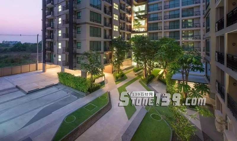 創(chuàng)意景觀設(shè)計(jì)，石材嵌草鋪裝惹人醉