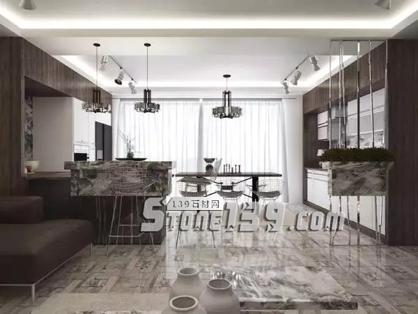 大理石+金屬，輕奢風(fēng)的最佳cp