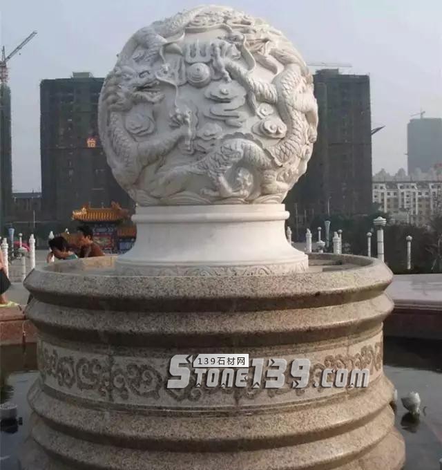 石雕龍球、圓球及浮雕