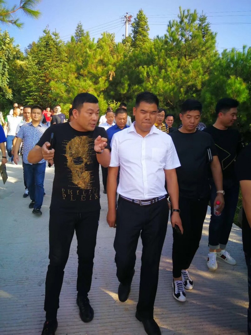 湖北麻城市委常委、統(tǒng)戰(zhàn)部部長(zhǎng)戴昌遠(yuǎn)一行考察交流富強(qiáng)石材綠色礦山經(jīng)驗(yàn)