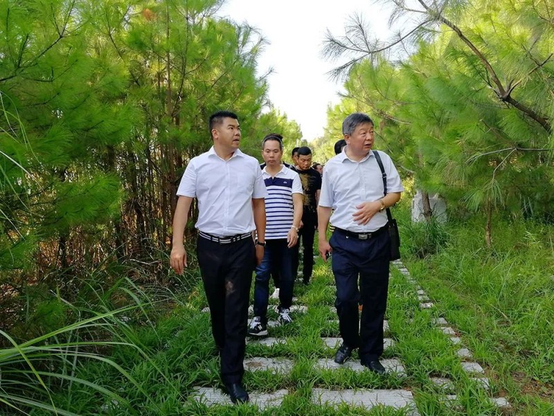 湖北麻城市委常委、統(tǒng)戰(zhàn)部部長(zhǎng)戴昌遠(yuǎn)一行考察交流富強(qiáng)石材綠色礦山經(jīng)驗(yàn)