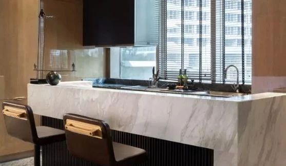 廚衛(wèi)空間的大理石裝飾設(shè)計欣賞