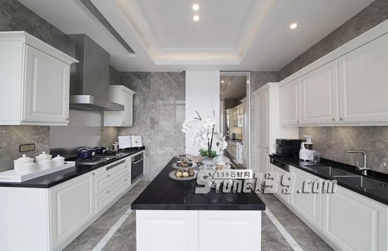 廚衛(wèi)空間的大理石裝飾設(shè)計欣賞