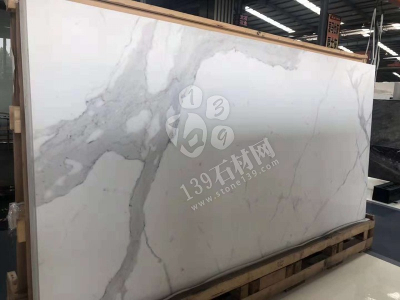 魚(yú)肚白和雪花白大理石