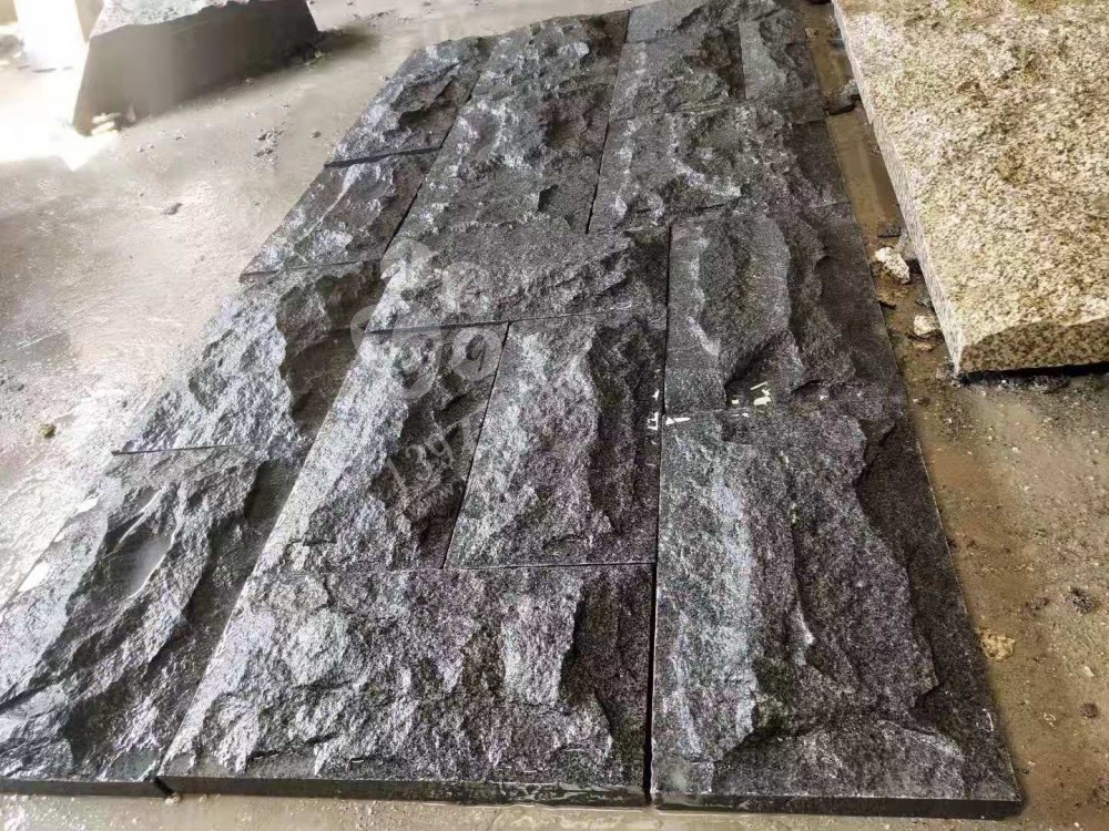 芝麻黑等黑色石材自然面復(fù)古背景墻裝飾 中國(guó)風(fēng)的韻味 世界流行