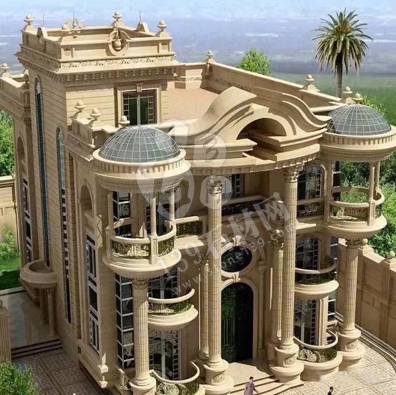 在農(nóng)村現(xiàn)在還流行蓋的別墅用的是歐式石材門頭