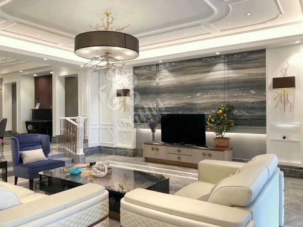 意大利進(jìn)口的白金沙和藍(lán)金沙臺(tái)面和墻面應(yīng)用