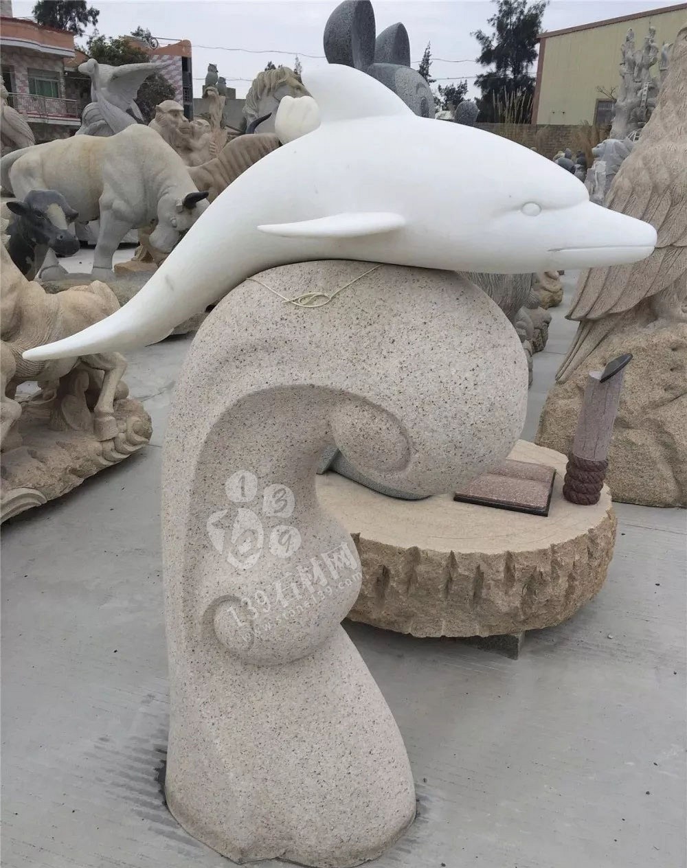 漁業(yè)石雕主題海洋生物館 寓意生動(dòng)形象 栩栩如生