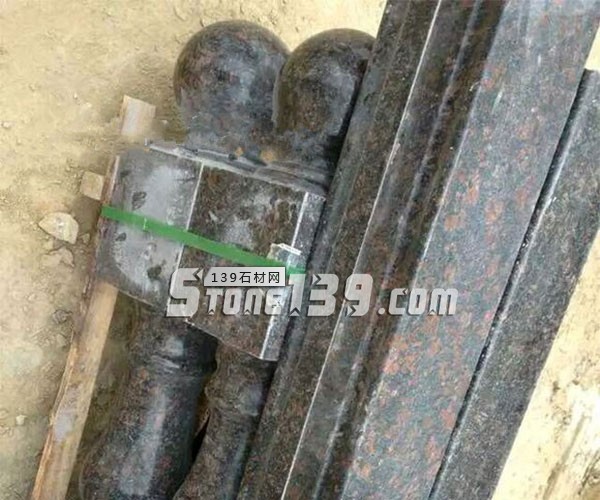 圓柱狀的英國(guó)棕石欄桿1