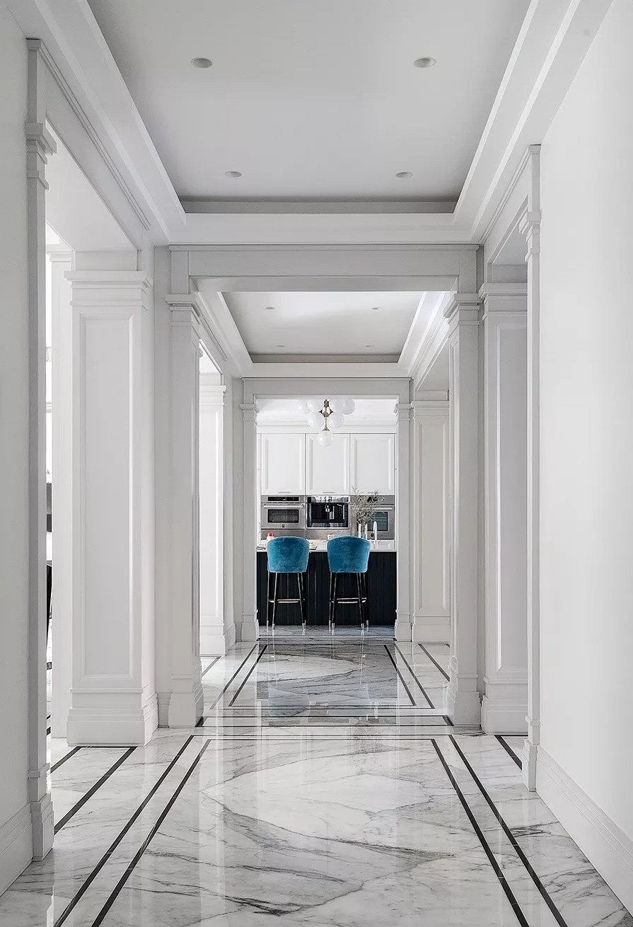 黑白大理石+金屬線，精致優(yōu)雅的完美搭配