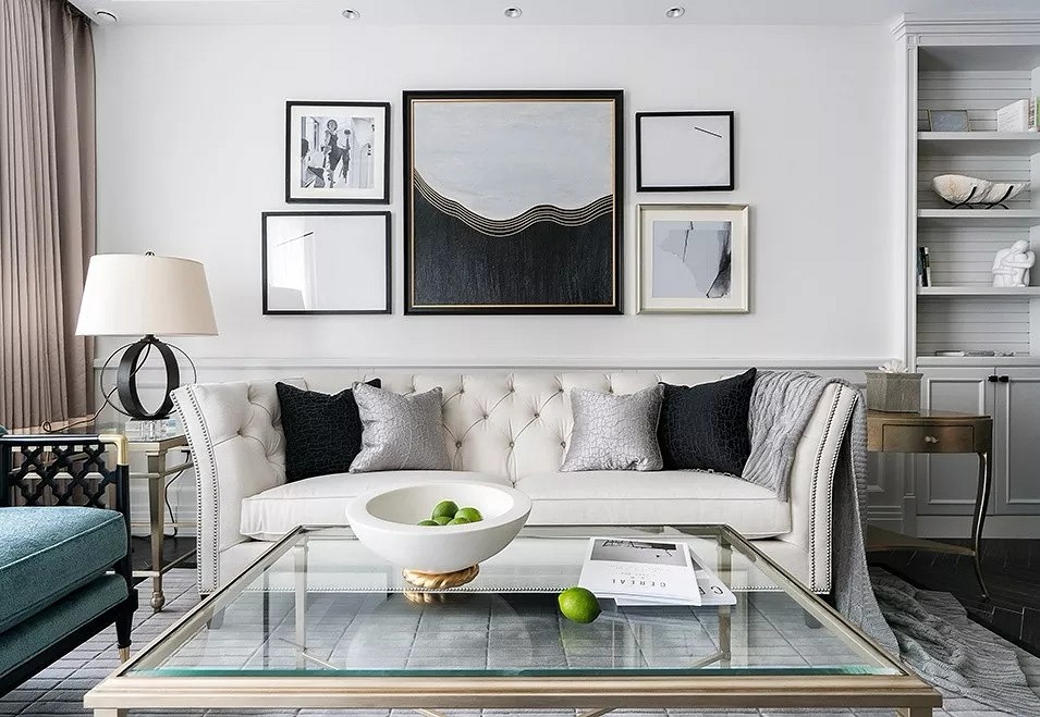 黑白大理石+金屬線，精致優(yōu)雅的完美搭配