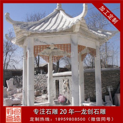 大理石石涼亭 別墅石涼亭設(shè)計