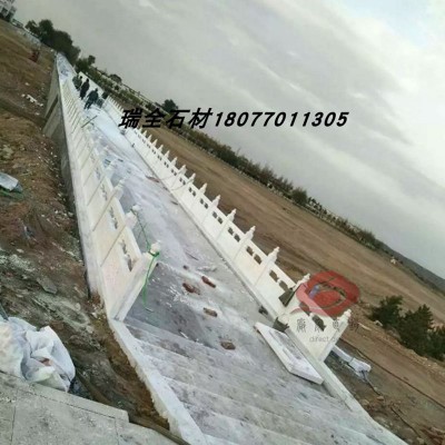 天然大理石廣西白工藝品漢白玉欄桿石材陽臺立柱子護(hù)欄