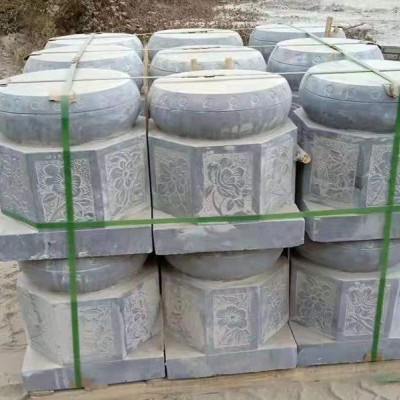 青石柱礎(chǔ)石產(chǎn)地，青石柱墩，青石柱頂石雕刻，青石柱基石廠家