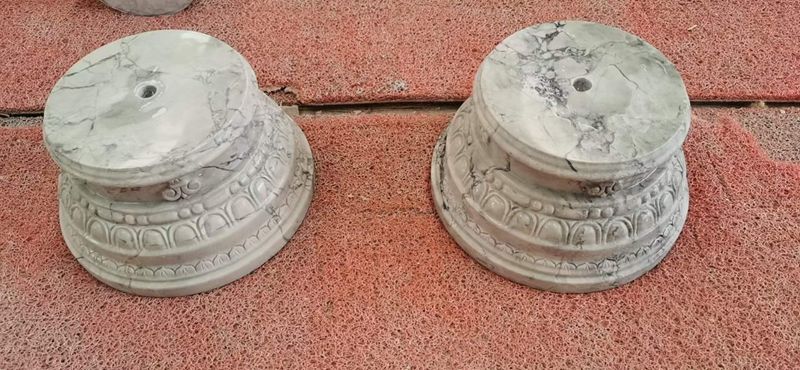 巴西魚肚灰石英石羅馬柱