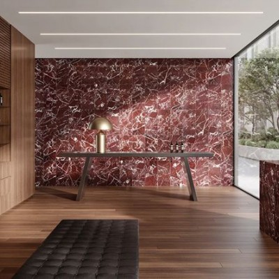 紫羅紅大理石背景墻